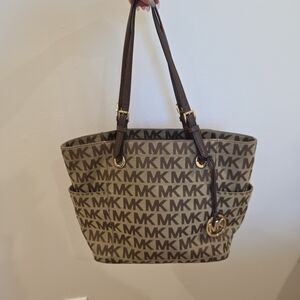 Michael Kors Brown Signature Tote Bag